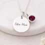 Personalised Sterling Silver February Birthstone Amethyst Pendant Necklace, thumbnail 1 of 10