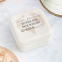 True Friends Quote World Travel Jewellery Box, thumbnail 1 of 3