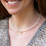 Handmade Gold Zodiac And Freshwater Pearl Necklace, thumbnail 1 of 4