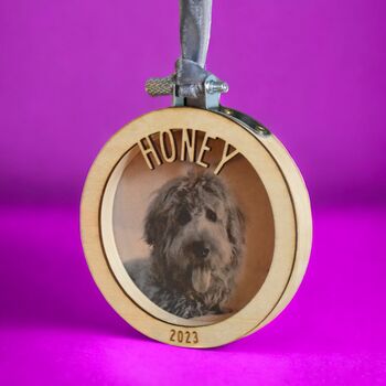 Personalised Wooden Pet Christmas Decoration, 5 of 6