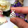 Sterling Silver Ladybird Pin Brooch, thumbnail 8 of 11