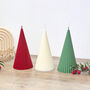 Colourful Christmas Tree Candle Colourful Festive Decor, thumbnail 6 of 10