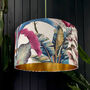 Ice Jungle Handmade Lampshade With Metallic Gold Lining, thumbnail 1 of 6
