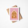 ‘Christmas Wishes From Our House To Yours’ Gingerbread House Christmas Card, thumbnail 1 of 3
