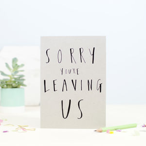 Leaving Cards | notonthehighstreet.com