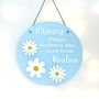 Personalised Happy Mothers Day Daisy Plaque, Letterbox Gift, thumbnail 2 of 8