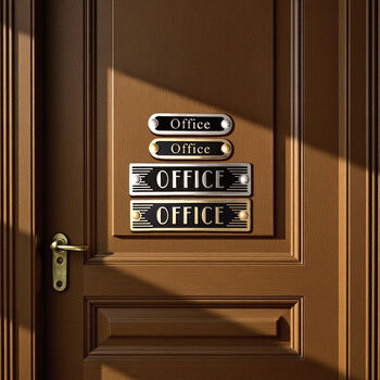 Office Metal Door Sign Art Deco Or Modern, 6 of 6