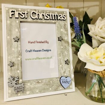 Personalised Baby's First Christmas Photo Frame, 5 of 5