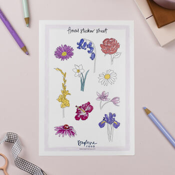 Floral Sticker Sheets, 3 of 6