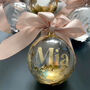 Personalised Silver Leaf Christmas Bauble, thumbnail 2 of 2