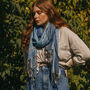 Vintage Lace Pashmina In Sky Blue, thumbnail 3 of 3