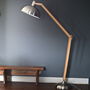 Steel And Wood Floor Lamp, thumbnail 1 of 3