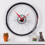 Handmade Racing Bike Wheel Clock With Brake Disc Large, thumbnail 1 of 8