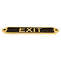 Personalised Exit Sign Vintage Style Brass Door Plaque, thumbnail 2 of 7