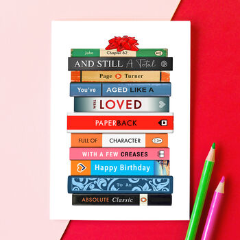 Personalised Books Birthday Card, 3 of 3