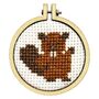 Dam Fine Beaver! Mini Matchbox Cross Stitch Kit, thumbnail 2 of 3
