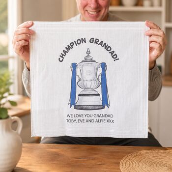 Football Trophy Handkerchief Pair, 2 of 9