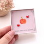 'Cutest Apple' Sterling Silver Apple Earrings, thumbnail 1 of 6