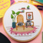 Cat Nap Modern Embroidery Kit, thumbnail 3 of 7