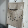 Bee Linen Peg Bag, thumbnail 2 of 2