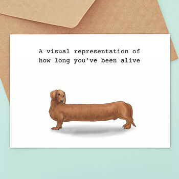Funny Sausage Dog Birthday Card, 3 of 3