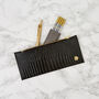 Black Croc Leather Pencil Case , Personalised, thumbnail 3 of 4