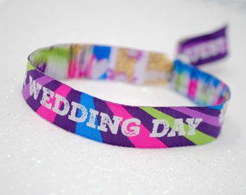 Our Wedding Day Festival Wedding Wristbands, 5 of 6