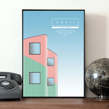 Architecture Print Swiss House, 6 of 6