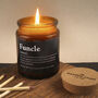 Brown Jar Candle • “Funcle” • Scented Jar Candle • Gift For Him • Special Uncle • Novelty Candle • Humor Candle, thumbnail 1 of 3