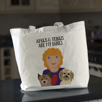 Personalised Dog Mum Tote Bag, 2 of 12
