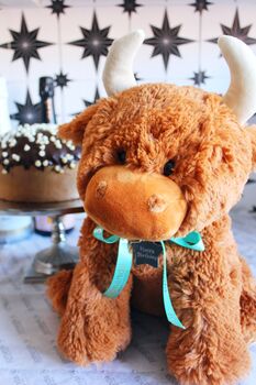 Happy Birthday Star Tag Large Highland Cow, 3 of 10
