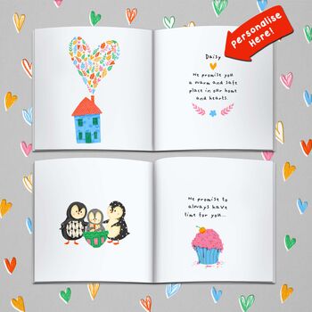 Personalised 'Promises To You' Book For Son Or Daughter, 3 of 11