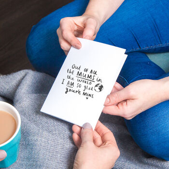 'Mum I Am So Glad You're Mine' Bookmark, 5 of 9