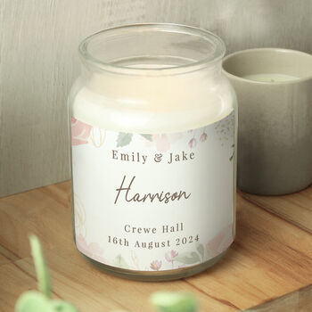 Personalised Wedding Large Scented Candle Jar, 7 of 7