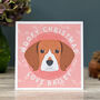 Personalised Woofy Christmas Card Choose From 30 Breeds, thumbnail 3 of 10