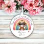 Personalised Cute Child Monkey Rainbow Decoration Gift, thumbnail 1 of 2