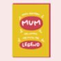 Funny Birthday Mum Card, thumbnail 1 of 7