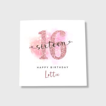 Personalised 16th Birthday Card For Her, 4 of 4