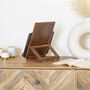 Polperro Elegant Wood Inlay Stand For iPad And Cookbook, thumbnail 5 of 8