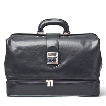 Italian Leather Doctors Bag. 'The Donnini L', 4 of 12