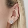 Purity Mandala Stud Earrings, thumbnail 2 of 6