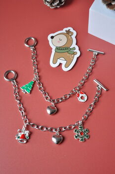 Holiday Silver Charm Bracelet, 3 of 6