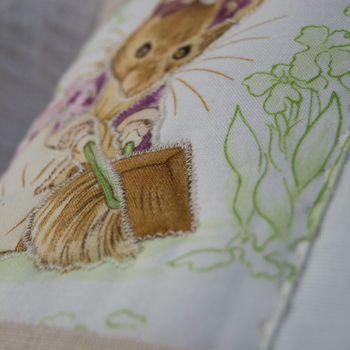 Beatrix Potter© Patchwork Name Cushion, 7 of 7