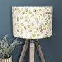 Lime Green And Pink Floral Buds Lampshades, thumbnail 1 of 8