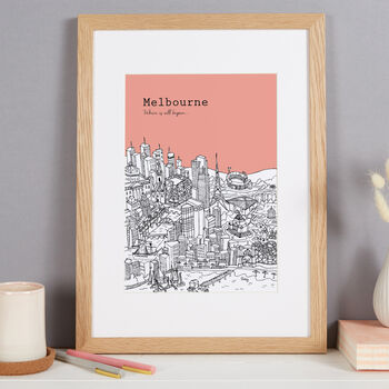Personalised Melbourne Print, 8 of 10