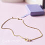 'Tie The Knot' Curb Chain Necklace Bridesmaid Gift, thumbnail 2 of 8