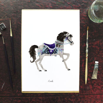 Aoide The Carousel Horse Art Print, 3 of 9