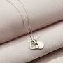 9ct Gold Heart And Tag Necklace, thumbnail 3 of 6