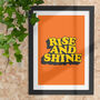 Rise And Shine Typography Print, thumbnail 1 of 2