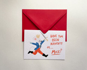 Naughty Or Nice Funny Christmas Greetings Card, 3 of 5